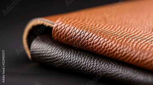 Close Up of Brown and Black Leather Textures