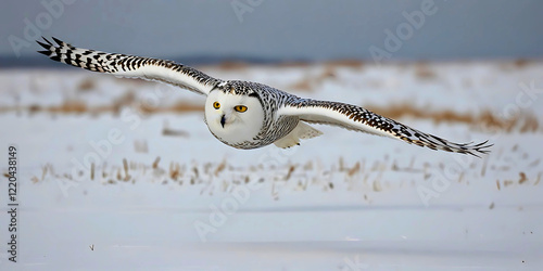 Isolated birds like grey owls, herons, and eagle owls in flight photo