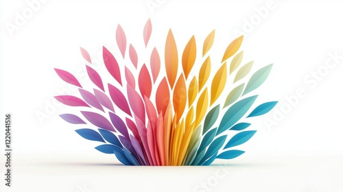 Colourful Silhouette Group Harmony A group of colorful silhouettes forming a spiral, representing growth and harmonious development.