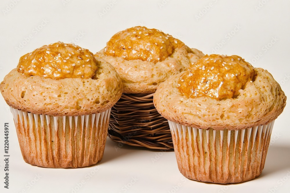 Delicious Caramel Cupcakes Bakery Food Photography Studio Close-Up Culinary Delights Delicious Caramel Cupcakes Bakery Food Photography Studio Close-Up Culinary Delights