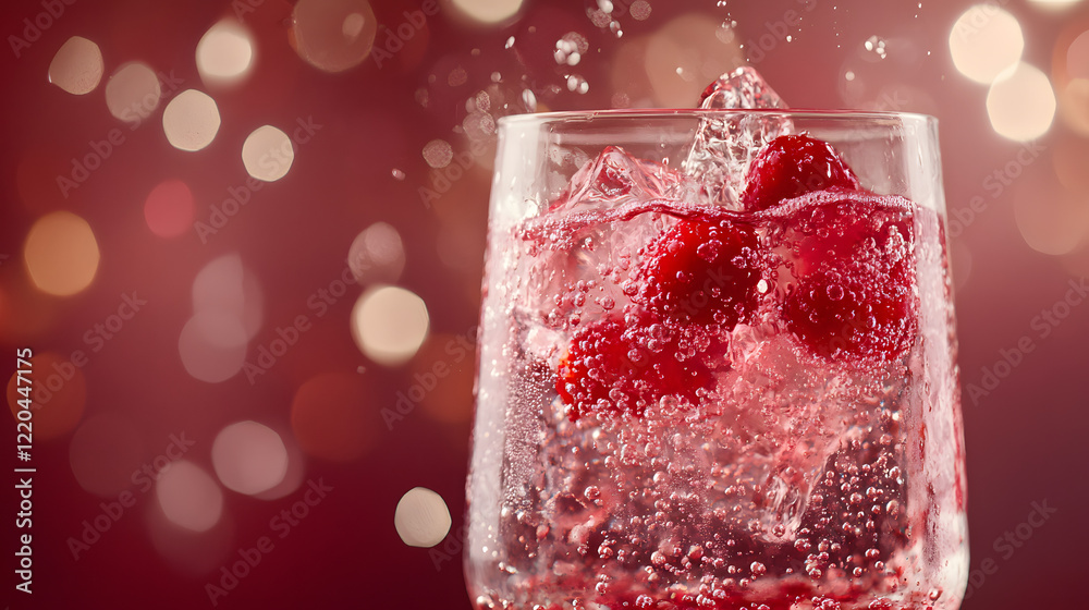 A refreshing glass of sparkling water with bubbles rising, garnished with a fresh lime wedge and a mint leaf. A refreshing glass of sparkling water with bubbles rising, garnished with a fresh lime wedge and a mint leaf.