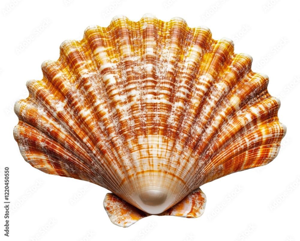 Fototapeta premium PNG Beautiful seashell displayed on a clean background
