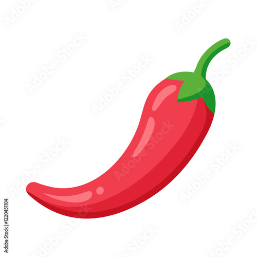 Red chili , flat design