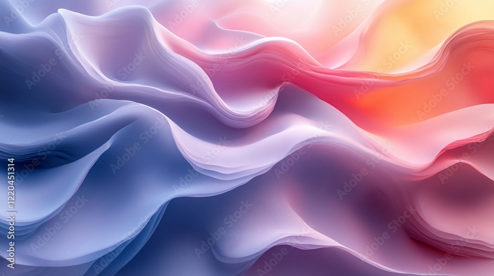 Fototapeta premium Abstract pastel wave background.