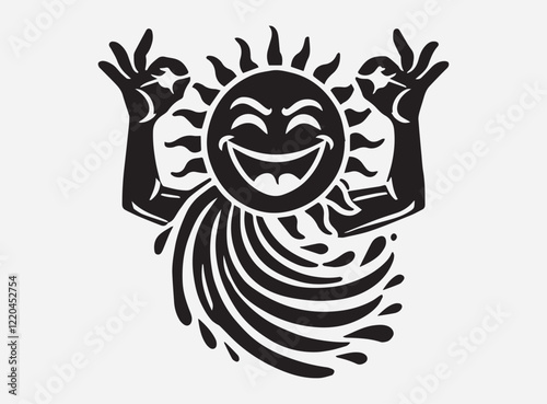 The Silly Shade Silhouette in the Dark with a Fun and Mysterious Shadow Background