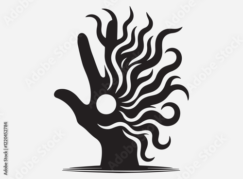 The Silly Shade Silhouette in the Dark with a Fun and Mysterious Shadow Background