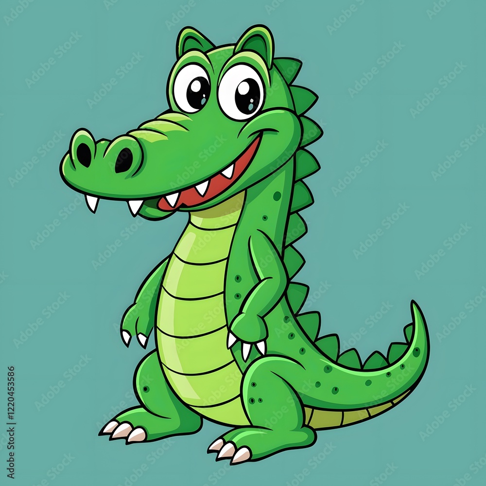 Fototapeta premium crocodile cartoon