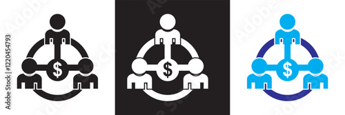 Competitor icon set. Containing competition, opponent, comparison and ranking.   isolated on white and black background. vector illustration. EPS10