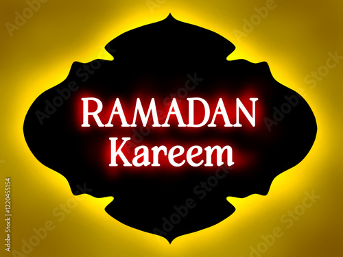 Ramadan background, frame, ramadan kareem, Hand lettering calligraphy vector 