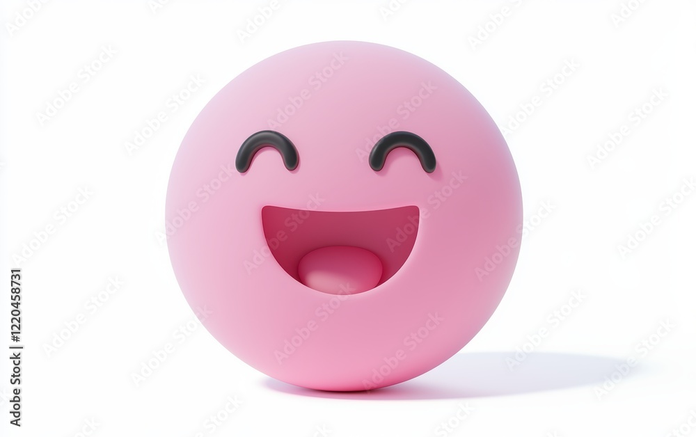 3D icon cartoon emodji isolated on a white background 3D icon cartoon emodji isolated on a white background