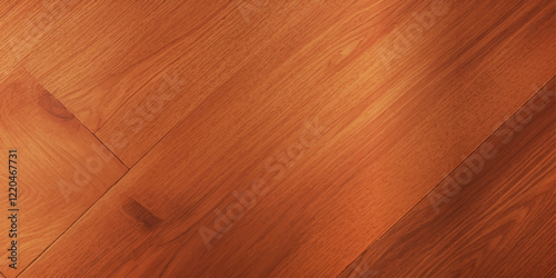 "A Stunning Close-Up of Glossy Lacquered Brown Wood Panels, With Deep Reflective Tones and Visible Natural Grain Patterns, Creating a Sophisticated and Retro-Inspired Wooden Backdrop"
