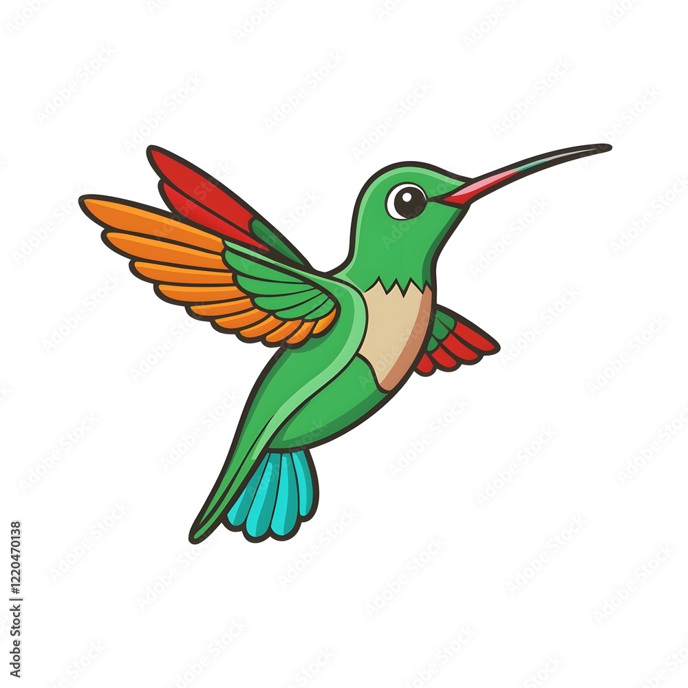 Obraz premium hummingbird and flower