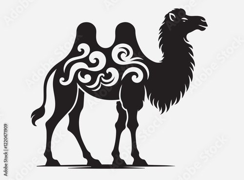 High Quality Arabian Camel Silhouette Vector for Design Projects