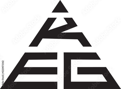 KEG Triangle logo design.eps