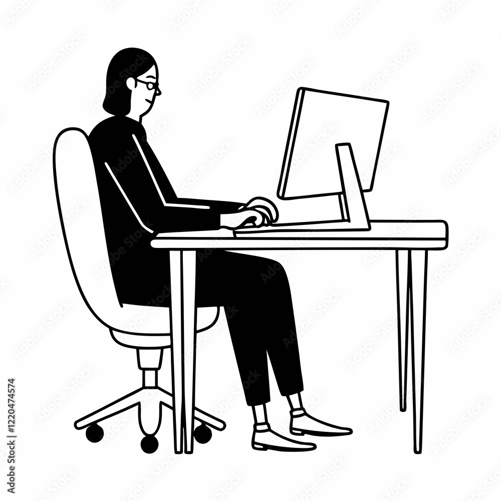 Fototapeta premium person working on laptop