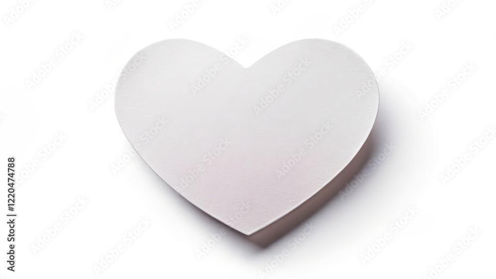 Heart Shape Sticker on a White Background, love symbol Heart Shape Sticker on a White Background, love symbol
