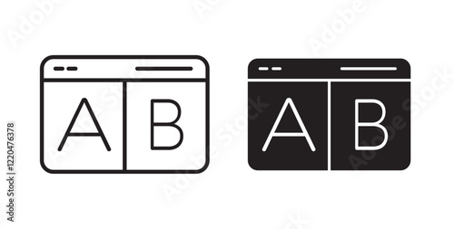 A B test icons pack for ui designs