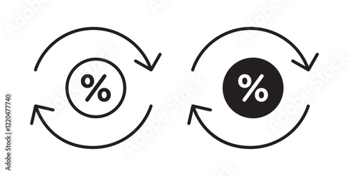 Exchange rate icons pack for ui designs