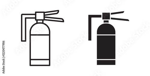 Fire extinguisher icons pack for ui designs