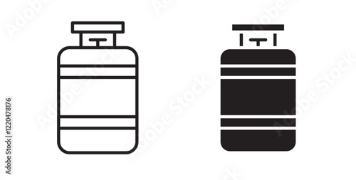 Gas cylinders icons pack for ui designs