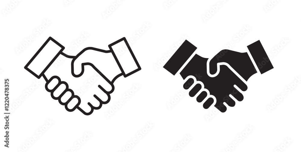 Handshake icons pack for ui designs Handshake icons pack for ui designs