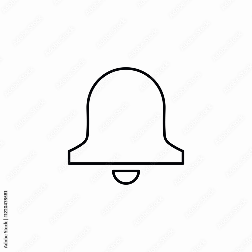 Notification bell alert icon vector sign Notification bell alert icon vector sign