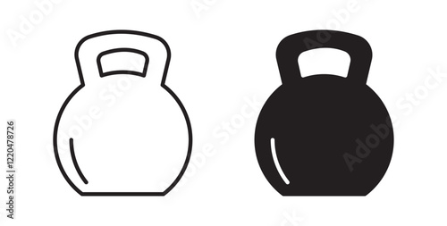Kettlebell icons pack for ui designs