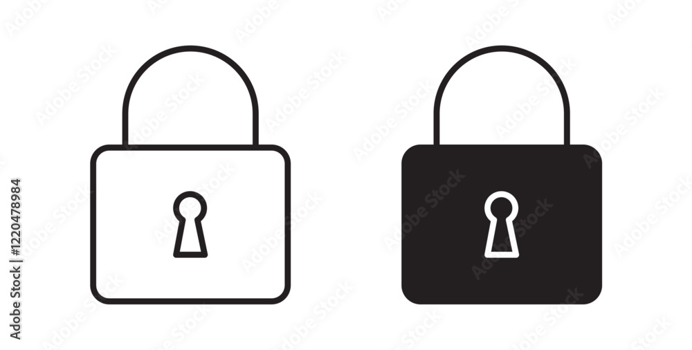 Lock closed icons pack for ui designs Lock closed icons pack for ui designs