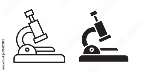 Microscope icons pack for ui designs