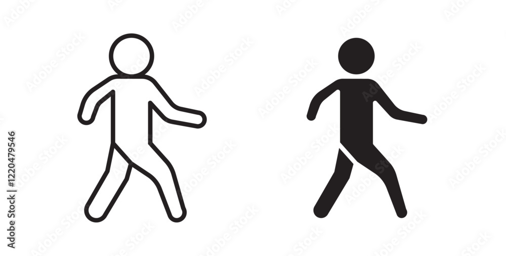 Pedestrian icons pack for ui designs Pedestrian icons pack for ui designs