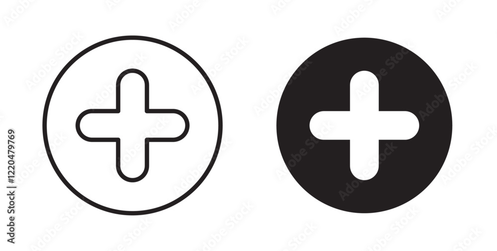 Obraz premium Plus icons pack for ui designs