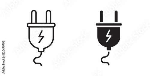Plug icons pack for ui designs
