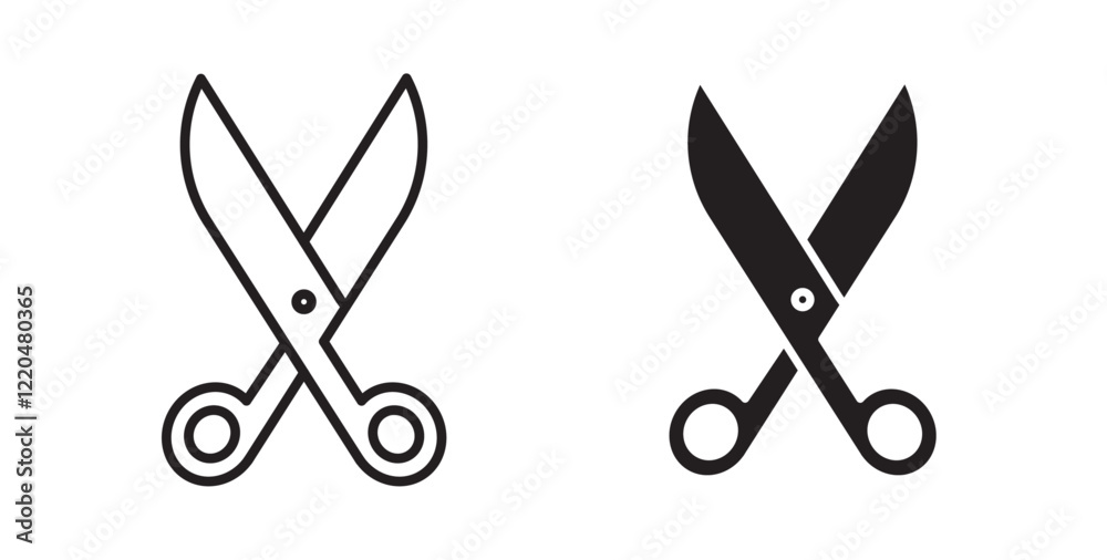 Scissors icons pack for ui designs Scissors icons pack for ui designs