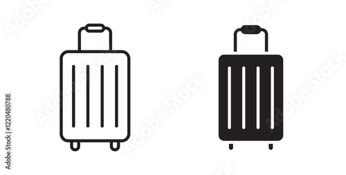 Suitcase icons pack for ui designs