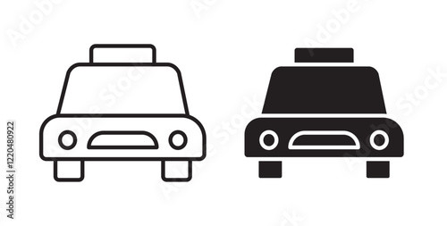 Taxi icons pack for ui designs