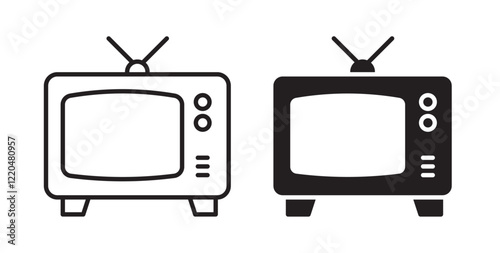 Television icons pack for ui designs
