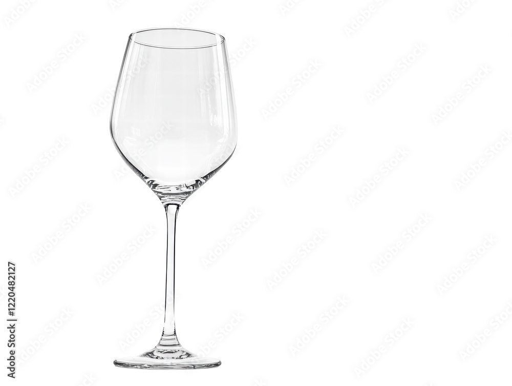 Isolated Empty Wine Glass Isolated Empty Wine Glass