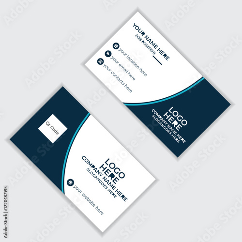 Vector modern business card template design