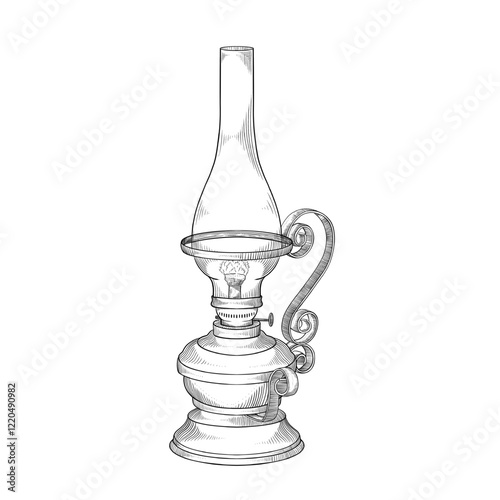 old oil lamp
