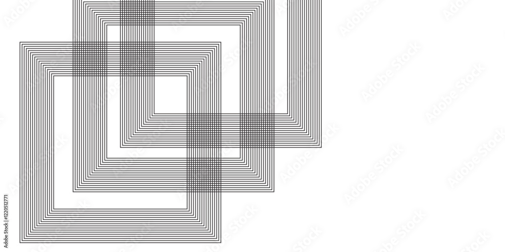 Abstract transparent background with white geometric lines. Vector illustration, gray pattern of lines. seamless wave stripe creative design. geometric tech template texture for banner, poster.