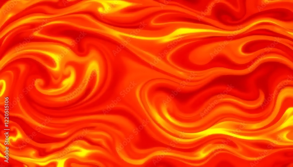 Obraz premium Abstract Swirling Orange and Yellow Hues