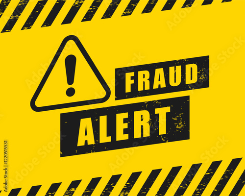 fraud alert warning background for your data and information safety