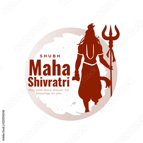 happy maha shivratri hindu festive background design