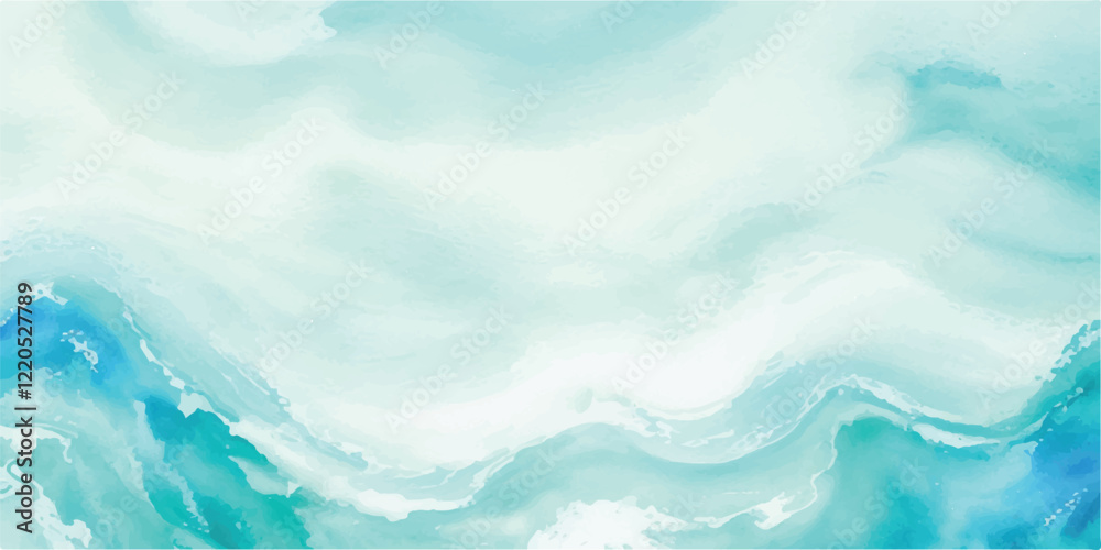 Stunning Abstract Ocean Wave Pattern in Soft Blue and Green Watercolor Shades, Ideal for Use as a Background in Coastal, Sea-Inspired, and Ocean-Themed Graphic Designs.
Stunning Abstract Ocean Wave Pattern in Soft Blue and Green Watercolor Shades, Ideal for Use as a Background in Coastal, Sea-Inspired, and Ocean-Themed Graphic Designs.