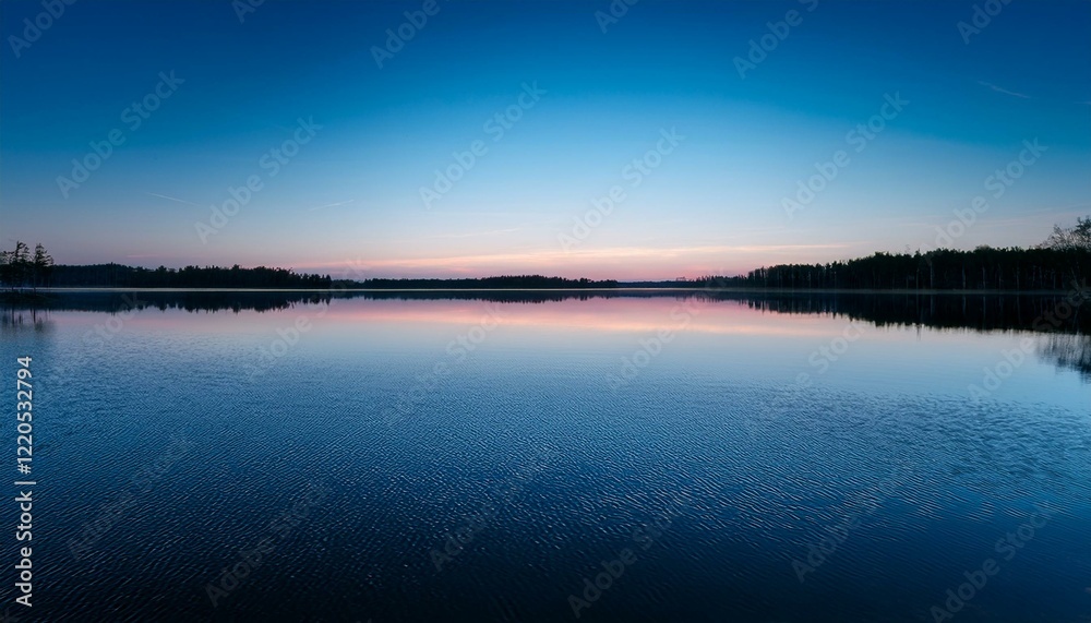 Tranquil Lake at Dusk Background Tranquil Lake at Dusk Background