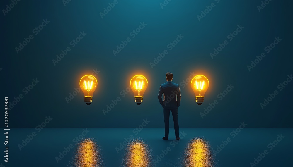 Fototapeta premium Innovation and idea selection