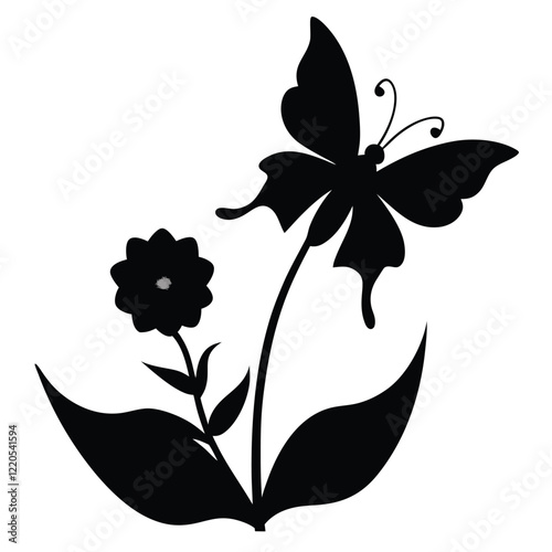 butterfly appears so gorgeous on the flower in the landscaping