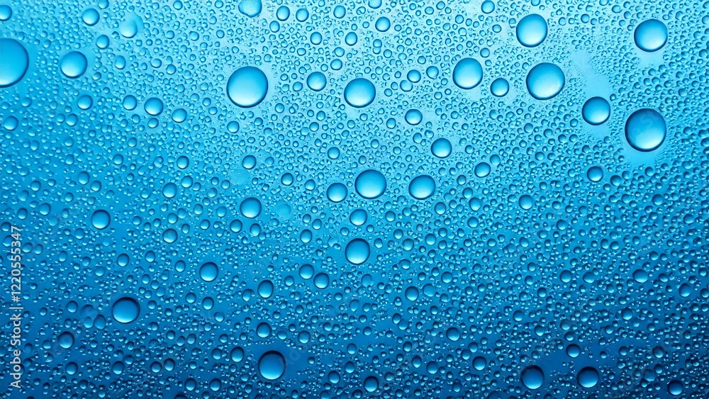 透明な炭酸風の背景素材テクスチャ 水色 16:9 動画 サイズ対応 チラシ パンフレット WEB広告バナー AI生成素材