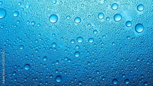 透明な炭酸風の背景素材テクスチャ 水色 16:9 動画 サイズ対応 チラシ パンフレット WEB広告バナー AI生成素材