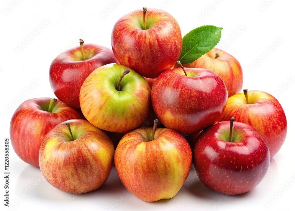 a bunch of apple Isolated on white background a bunch of apple Isolated on white background